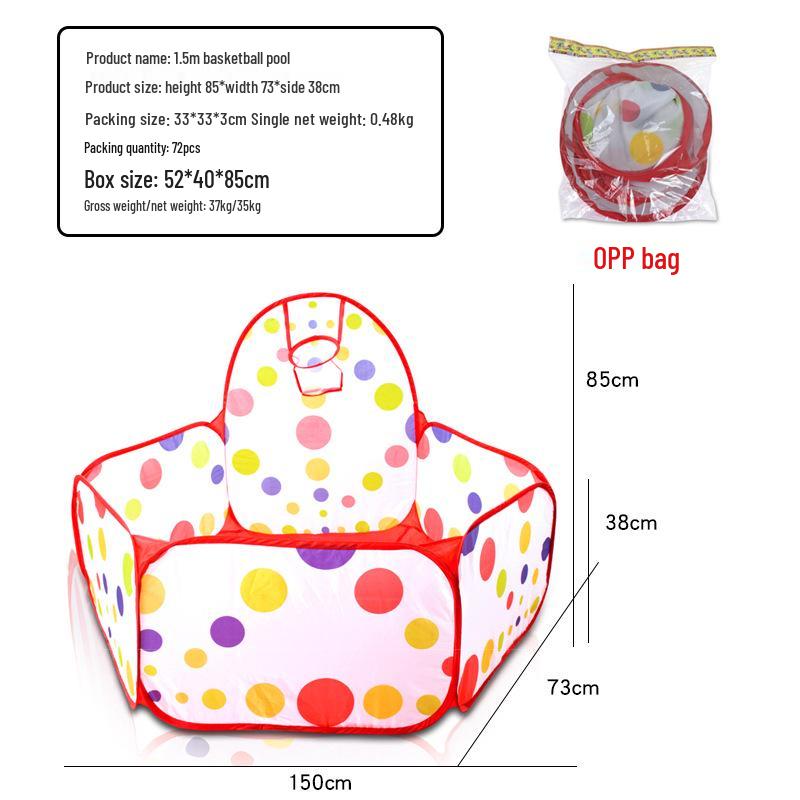 Foldable Children's Ball Pit Tent with Ocean Balls - Popular Toy for Kids