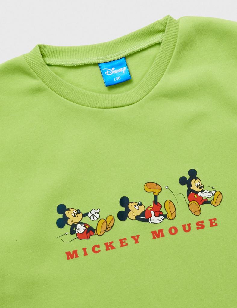 Пижамный комплект Микки Минни Принцесса Пижама Комнатная одежда Ворсовая Матовая Мальчики Девочки Микки Грин [Disney]