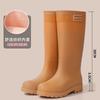 Tall Women's Rain Shoes Anti-splash Bundle Rain Boots Pink Series Height-increasing and Thin Non-slip Rain Boots Waterproof Outdoor Rubber Shoes