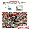 2D Flat Printing Retro Garage Backdrop for Man Cave & Mechanic Shop