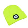 Women Men Illuminated Hat USB Charging LED Beanie Hat Headlamp Knitting Hat Unisex Winter Knit Beanie with 4 LEDs Light