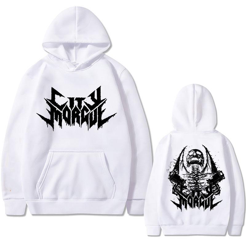 Streetwear Rapper City Morgue Print Hoodie Men Women Hip Hop Harajuku Sweatshirt Zillakami Sosmula Hoodies Vintage Top Pullover