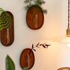 1 шт. Настенное украшение для спальни, твердая древесина, домашний декор, деревянные вазы, креативные, доступно несколько вариантов