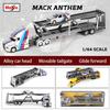 Майсто 1:64 MACK Anthem/International  Транспортное Литье Производство Модель Прицепа Модель Симуляции Коллекция Автомобилей из Сплава