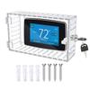 Universal Thermostat Lock Box With Key Clear Acrylic Thermostat Cover With Lock Thermostat Guard Easy To Install For Home