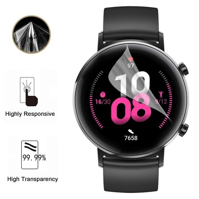 Защитная пленка для Huawei Watch GT2 - 42 мм [Упаковка 6 шт.] Защитная пластиковая пленка Ультратонкая Phonillico