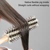 Rolling Brush For Hair Boar Bristle Nylon Hair Comb Barber Hair Roller Wood Hair Brush Hairdressing Combs For Women Curly Hair