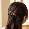 Vintage Y2K Spring Clip Aesthetic Rhinestone Side Bangs Clip Non-slip Acetate Hair Clip  Women