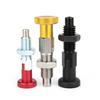 M6/8/10/12 Fine Thread Self-Locking Aluminum Knob Retractable Spring Loaded  Zinc Plated  Carbon Steel Body Indexing Plungers With Nuts