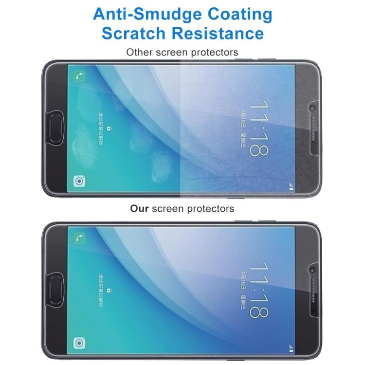 Закаленное стекло 0,26 мм 9H 2,5D для Galaxy C7 Pro