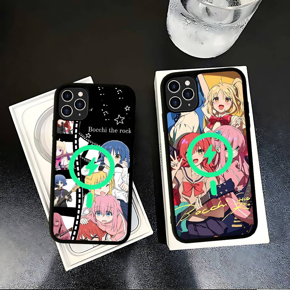 Anime Bocchi The Rock Magnetic Matte Phone Case For IPhone 16 17 15 14 13 12 11 For Magsafe Wireless Charge Cover