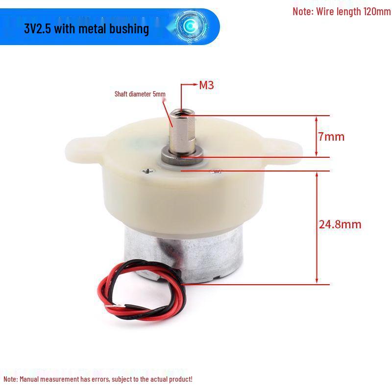 Редукторный двигатель 300 3В-6В для робота, вращающихся поделок, электрического светового короба - Низкая скорость