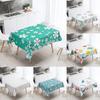 Simple Floral Plant Tablecloth Waterproof and Oilproof Rectangular Wedding Party Restaurant Table Kitchen Decoration