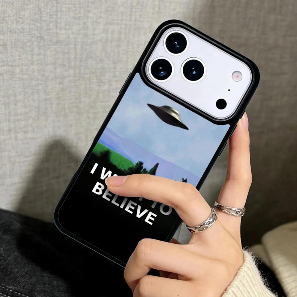Чехол Case для iPhone 17 Air 16 Pro Max 15 Plus 11 13 Mini 14 12 Задняя крышка телефона Я хочу верить