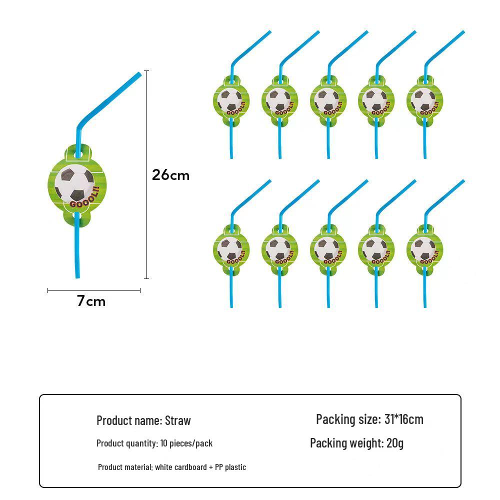 Набор декора для футбольной вечеринки в честь дня рождения: Тарелки, Чашки, Скатерть, Столовые приборы, Фон, Баннер и Воздушные шары.