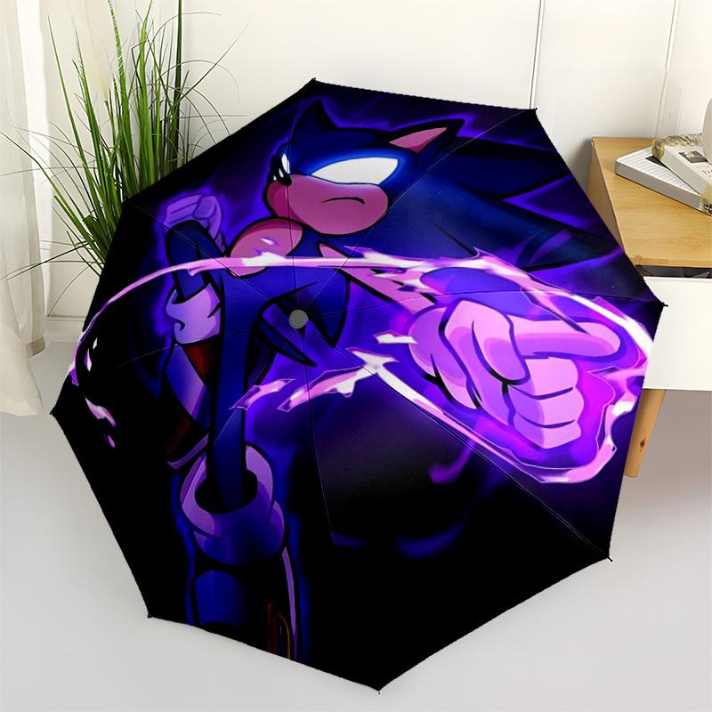 1 шт. Автоматический складной зонт Sonic Speed, 8 спиц, для всесезонного использования, портативный для путешествий и активного отдыха 005