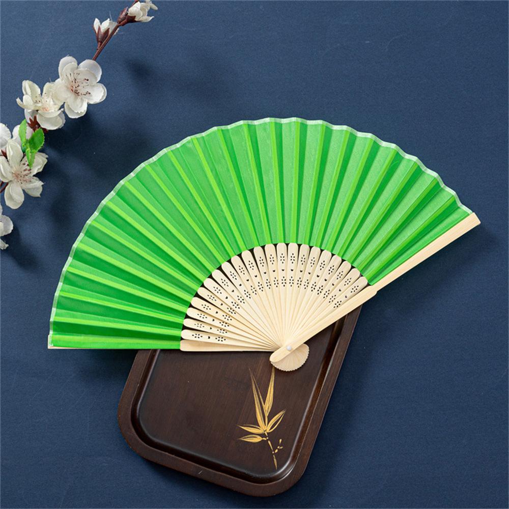 21cm Folding Hand Fan DIY Chinese Blank Paper Bamboo Fan Wooden Antiquity Fan DIY Calligraphy Painting Home Party Decor Gifts