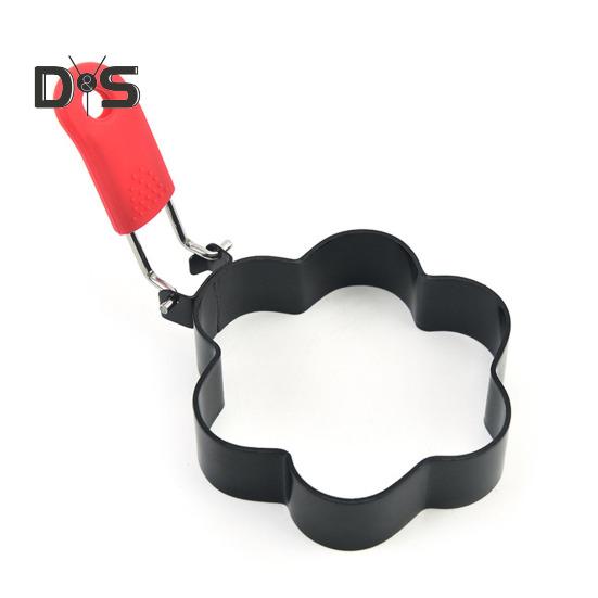 Форма для яиц в форме сердца из нержавеющей стали с антипригарным покрытием, в форме цветка, звезды, блинов, омлета, для жарки яиц, приготовления завтрака, сэндвича, бургера