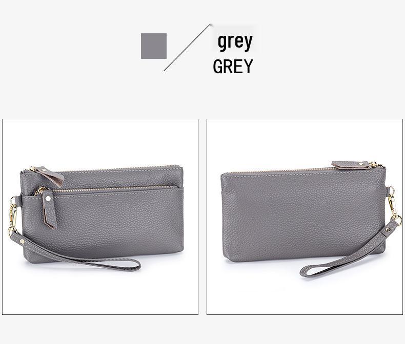 Женский кошелек-клатч из коровьей кожи большой вместимости с отделением для телефона