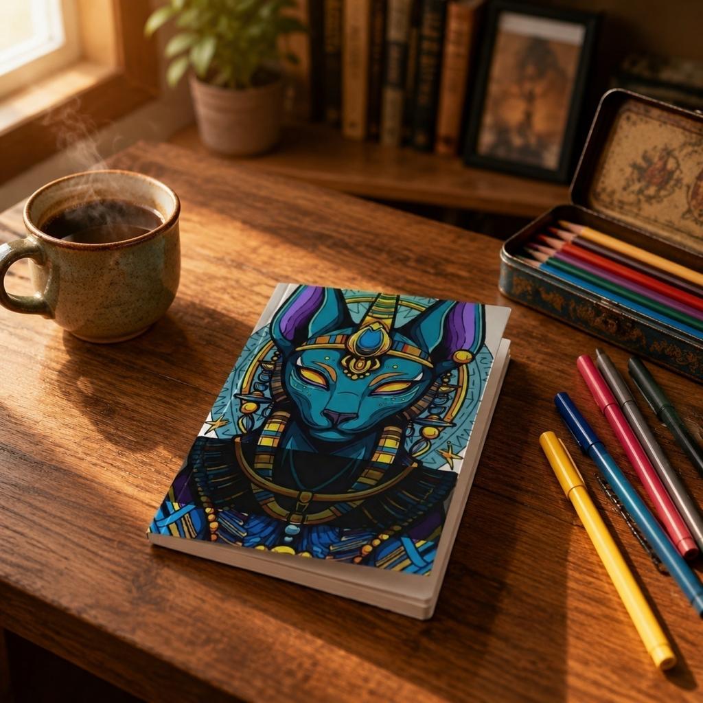 Книга-раскраска для взрослых «Боги» - Книга для расслабления «Древняя мифология», формат А5 для осознанности