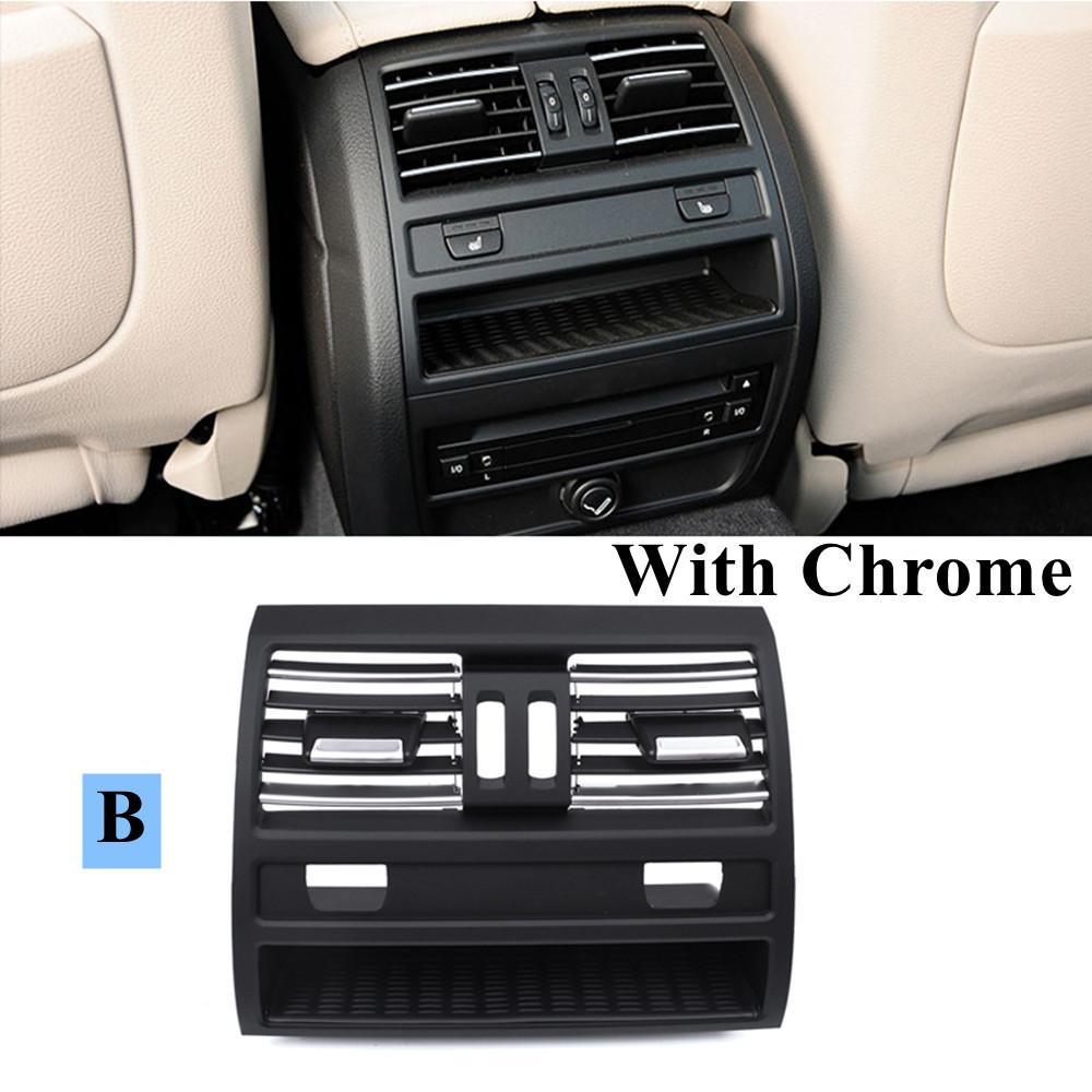 Хромированная задняя вентиляционная решетка кондиционера переменного тока, панель с отверстием для кнопки обогрева для BMW 5 серии F10 F11 F18 520 523