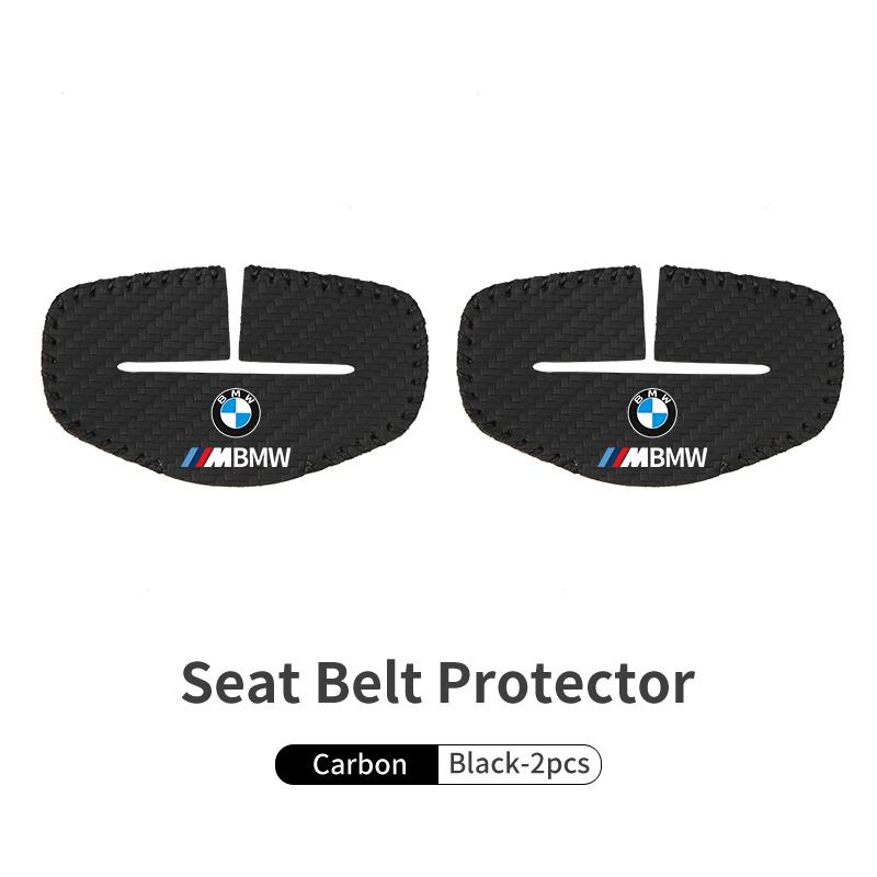 HKUG1 Car Seat Belt Buckle Clip Protector Leather Anti-Scratch Cover For BMW M 1 3 4 5 6 7 Series M3 M6 F01 F02E34 E36 E70 F10 X6 X1