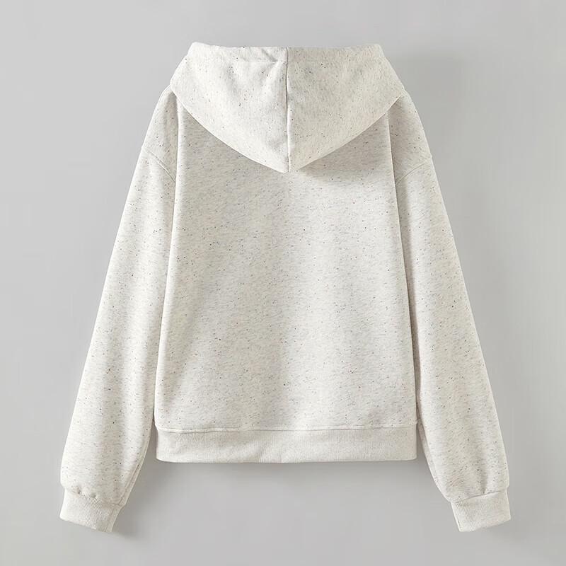 Women's Relaxed Cartoon Embroidered Hooded Sweatshirt