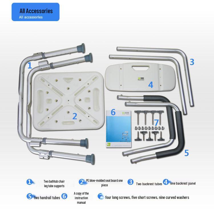 Anti-Slip Bath Chair for Elderly, Pregnant Women, and Disabled Safety Seat