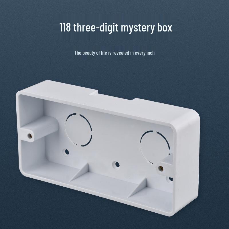 Электрик Встраиваемая монтажная коробка: Тип 118, Двух-четырехместная распределительная коробка для выключателей и розеток