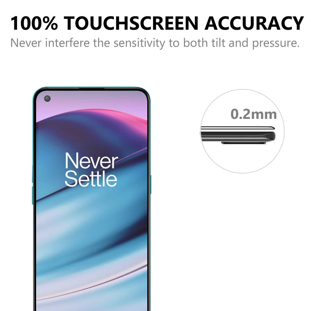 Full Screen Covering Full Glue Black Edges Ultra Clear Tempered Glass Screen Film for OnePlus Nord CE 5G