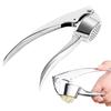 Stainless Steel Garlic Press with Convex Pressing Plate Heavy Duty Garlic