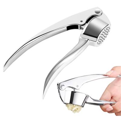 Пресс для чеснока из нержавеющей стали с выпуклой прессующей пластиной Heavy Duty Garlic