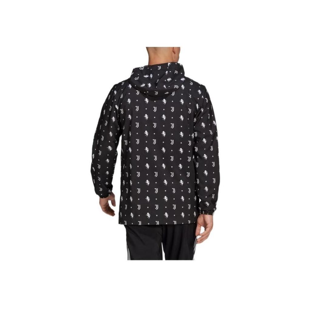 adidas Серия SS22 Однотонная толстовка с капюшоном с логотипом, полный принт, длинный рукав, повседневная верхняя одежда, мужская, черная, HB6013
