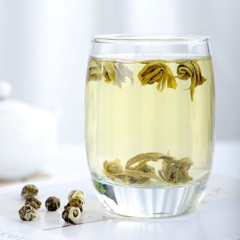 Новый органический чай Longzhu с жасминовым жемчугом дракона, сильный аромат жасмина, 125 г/4,4 унции