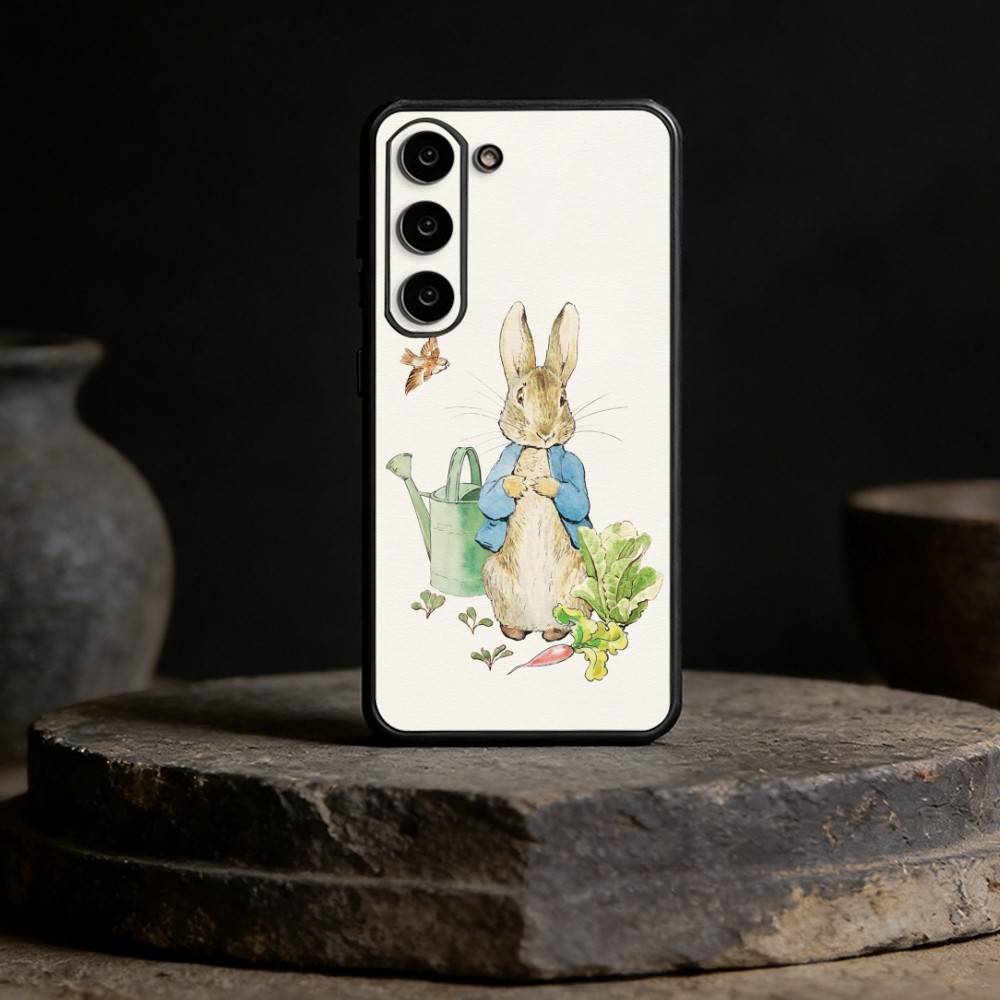 Милый чехол для телефона с Питером Кроликом для Samsung Galaxy A91,80,73,72 ,71,53,52,32 ,31,22,21s,20, Мягкий черный чехол