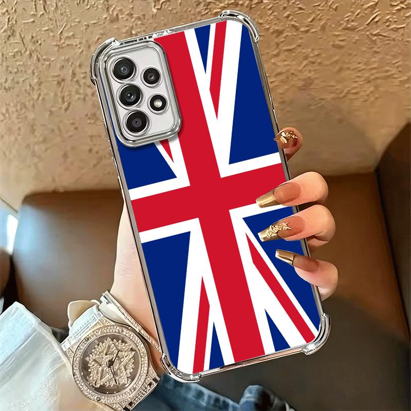 Флаг Великобритании Union Jack Англия Мягкий чехол для телефона для Samsung A17 A27 A07 A37 A57 A16 A56 A15 A55 A14 A54 A13 A53 A26 A36 A25 A35 A24 A