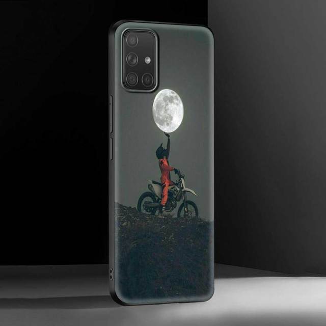 Cover For Samsung A72 A91 A52 A51 A71 A42 5g A12 A02s A01 A32 A01 A11 A21 A21s A31 A41 Case Shell Moto Cross Motorcycle Sports