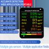 Air Quality Monitor USB Charging Multifunctional CO2 TVOC HCHO Detector Wide Application Backlight LCD Screen ABS for Office