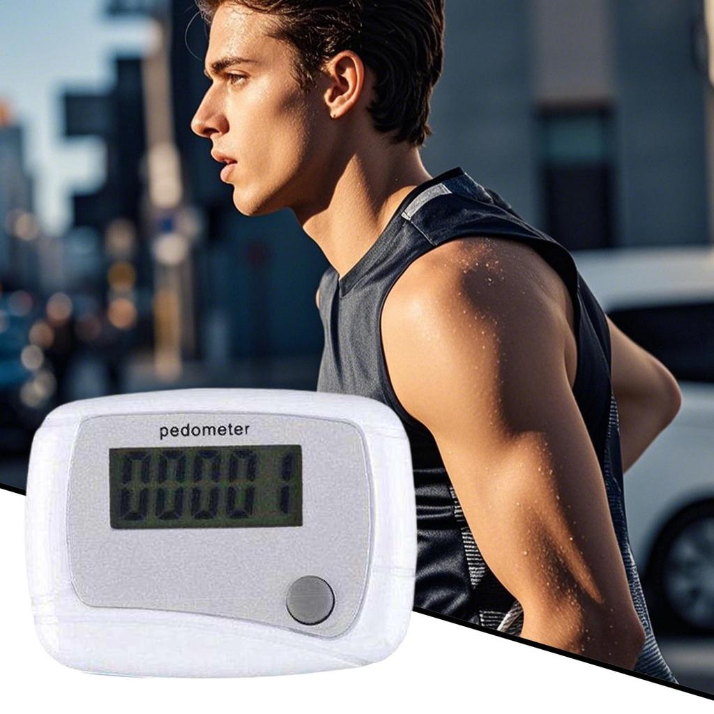 Шагомер для ходьбы Портативный спортивный счетчик ходьбы Счетчик шагов для пожилых людей для спорта Бег Тренировки Пеший туризм Туризм Путешествия