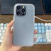 KEYSION Прозрачный матовый чехол для iPhone 15 Pro Max 15 Ultra 15 Plus, силиконовый + противоударный чехол для ПК для iPhone 14 Pro Max