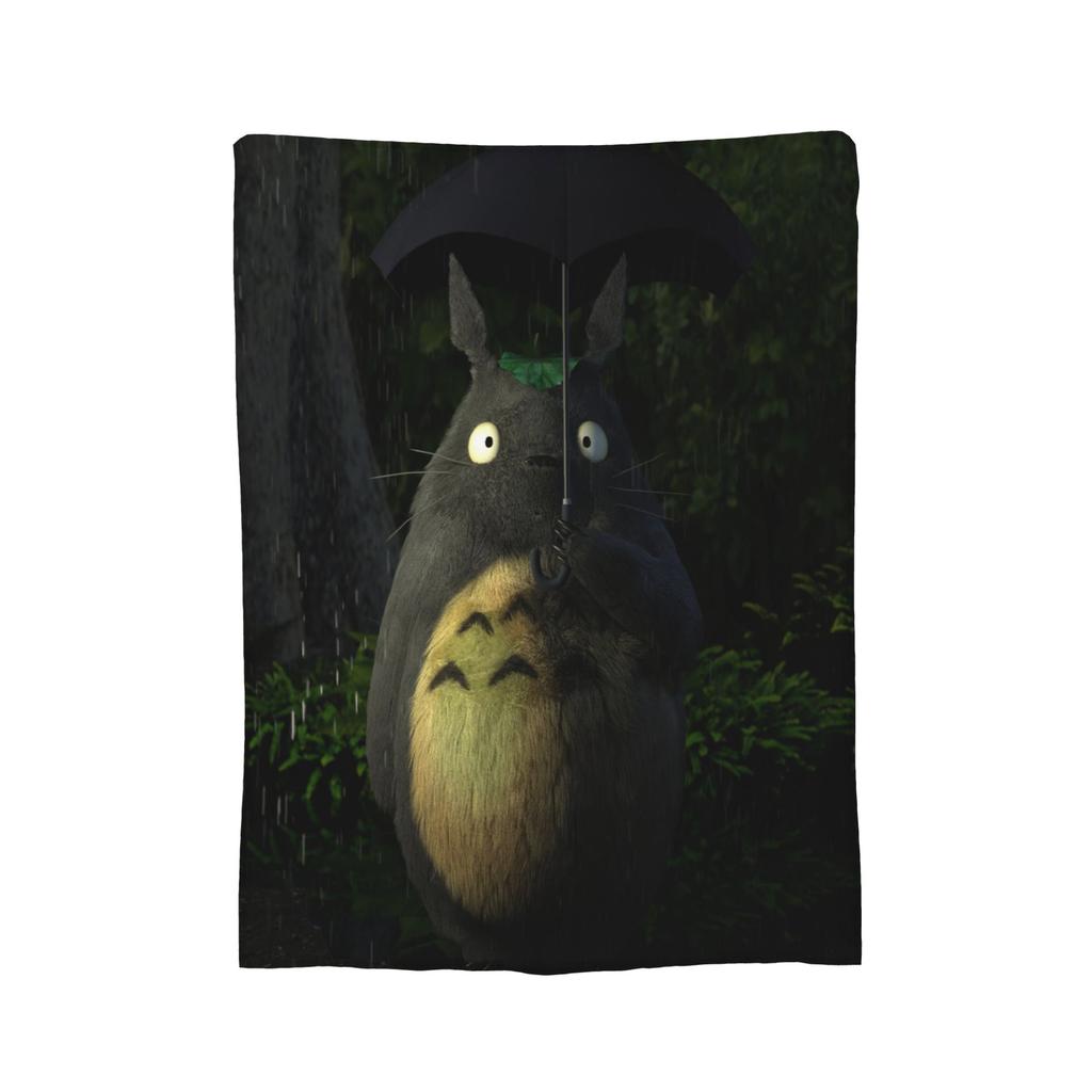 Anime Tonari No Totoro blanket Cover Fleece T-Totoros Cute Warm Throw blanket for Home Couch Bedroom Quilt