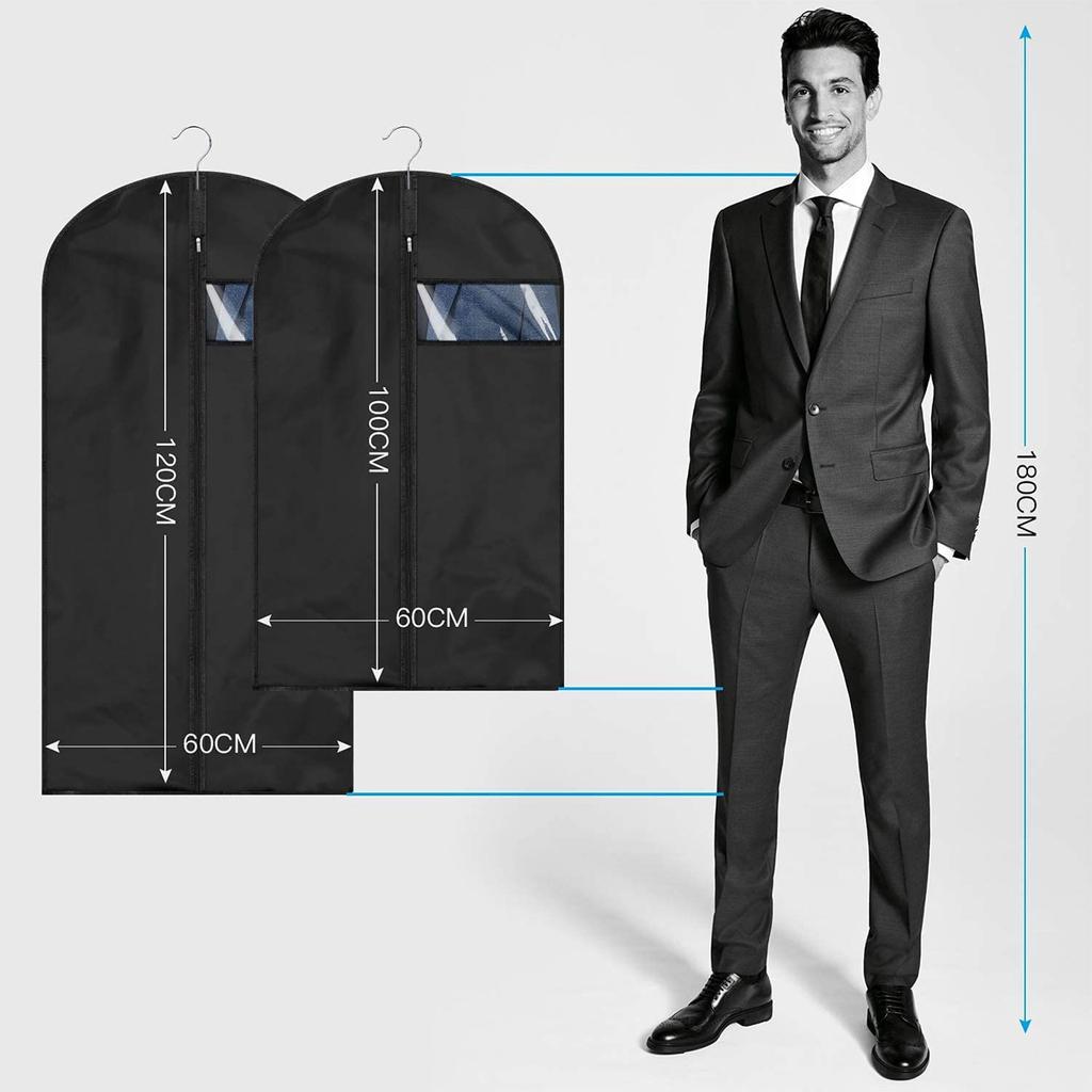 Dustproof Clothing Covers Coat Suit Dress Protector Hanging Garment Bags Closet Organizer Waterproof Clothes Dust Cover