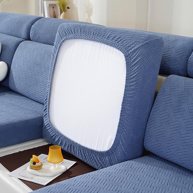 Универсальный нескользящий эластичный чехол для дивана - Однотонный, всесезонный чехол-протектор для подушек с полной оберткой