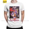 Darkstalkers Vampire Savior Футболки Мужские Хлопковые Футболки Morrigan Игра Аниме Aensland 80-е Летучие Мыши Футболки с Коротким Рукавом Большого Размера
