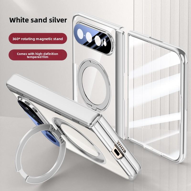 For Xiaomi Mi 18 Fold Case Luxury Plating Magsafe Ring Stand Magnetic Protective Back Cover Case for Xiaomi Mi 18Fold Shell