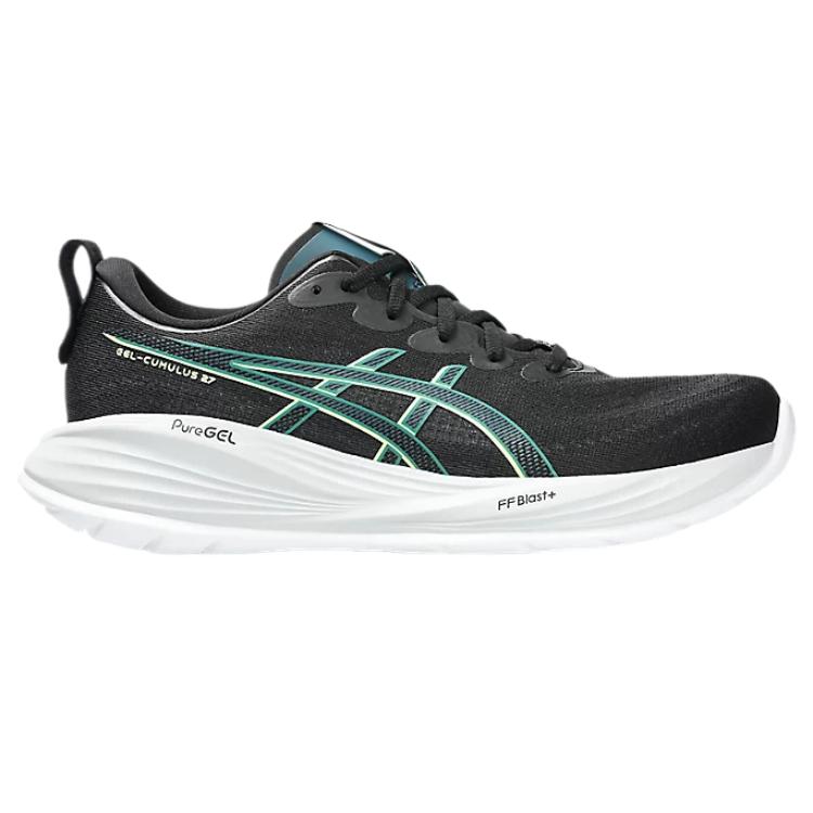 Asics Кроссовки Gel Cumulus 27 Черный Люцидный Желтый Мужские 1011B960-004