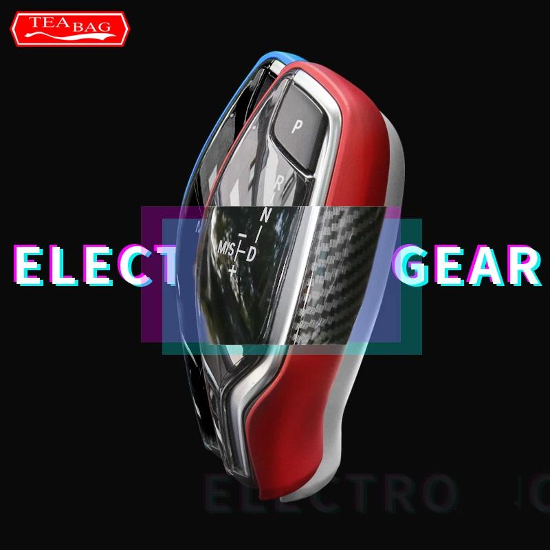 Car Styling automatic speed gear shift knob head Covers Stickers For BMW 5 7 series G30 G38 G11 G12 X3 G01 Car Modification