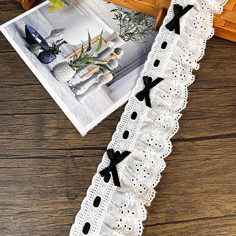 1 ярд юбка кружевные аксессуары DIY материал полиэстер лента вышивка декоративные швейные края DIY поделки 7 см в ширину