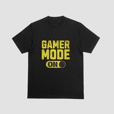 Футболка Gamer Mode On Смешная шутка Видеоигры Стример Xbox Playstation Футболка 018