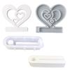 Hollow Flame Candlesticks Resins Moulds Lotus Candle Holder Silicone Molds DIY Heart Castings Moulds Home Decorations
